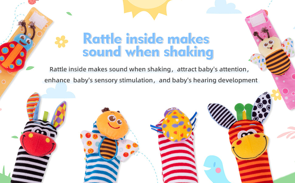 Hringlu sokkar og armbönd - 4 pack