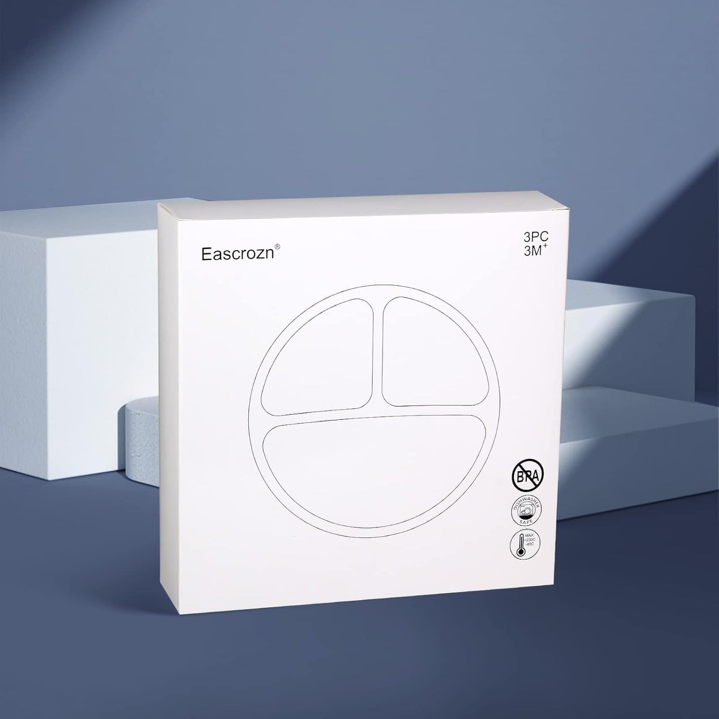 Sílikon diskar með sogfestu 3 í pakka - Pink