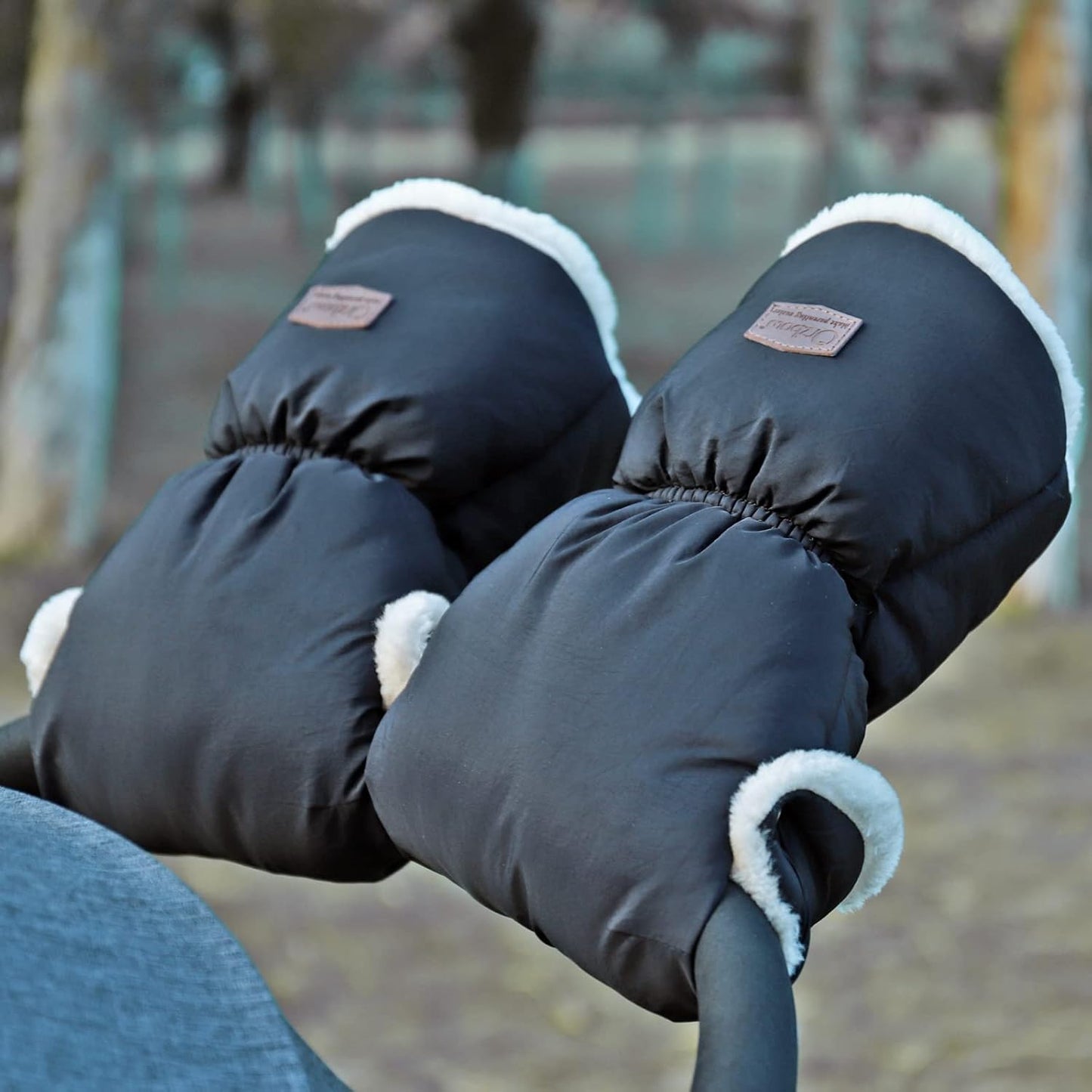 Faux Sheepskin Gloves for Stroller