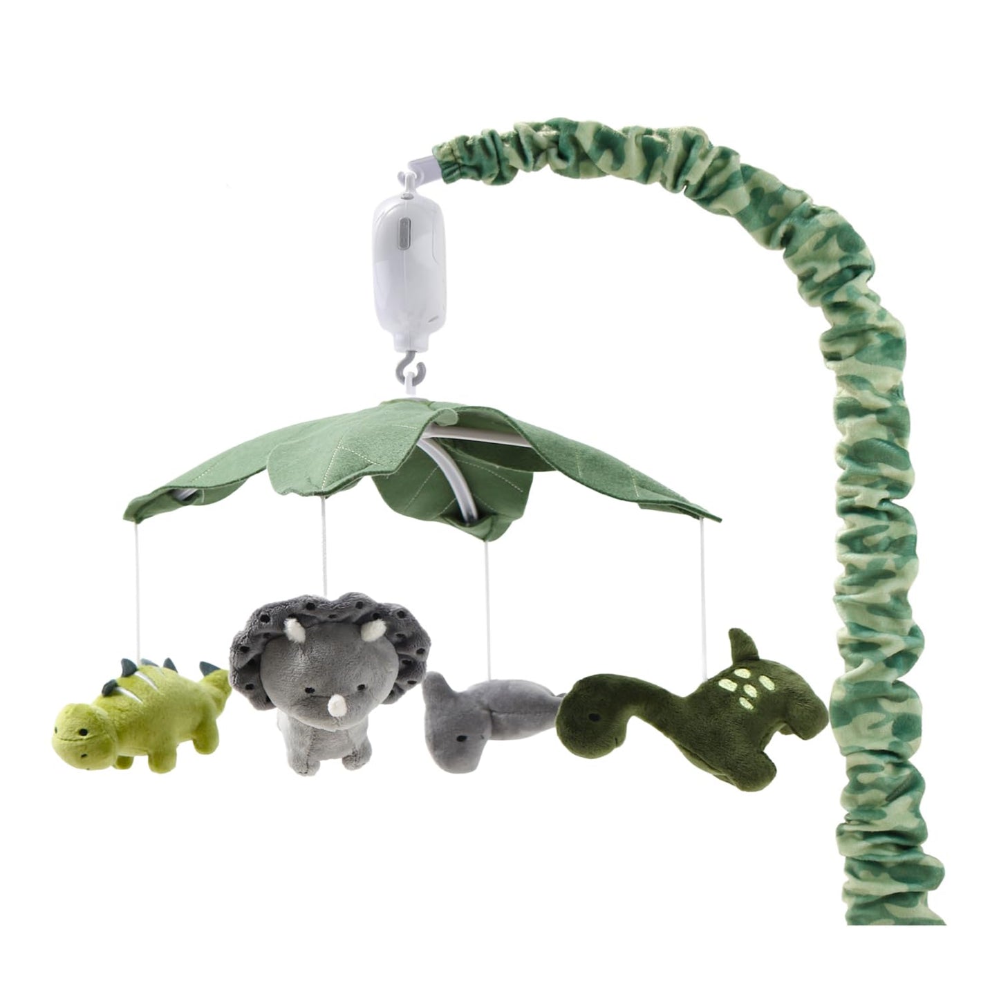 Órói - Grey and Green Musical Mobile with 12 Lullabies