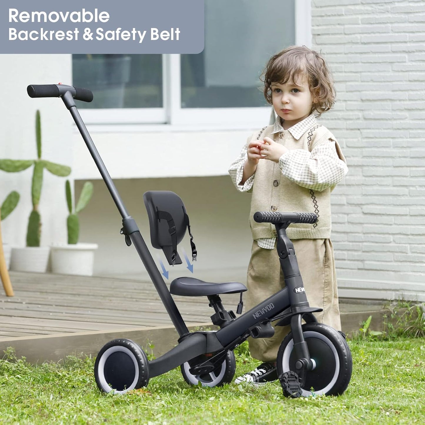 Þríhjól Trike 5 in 1 - Black