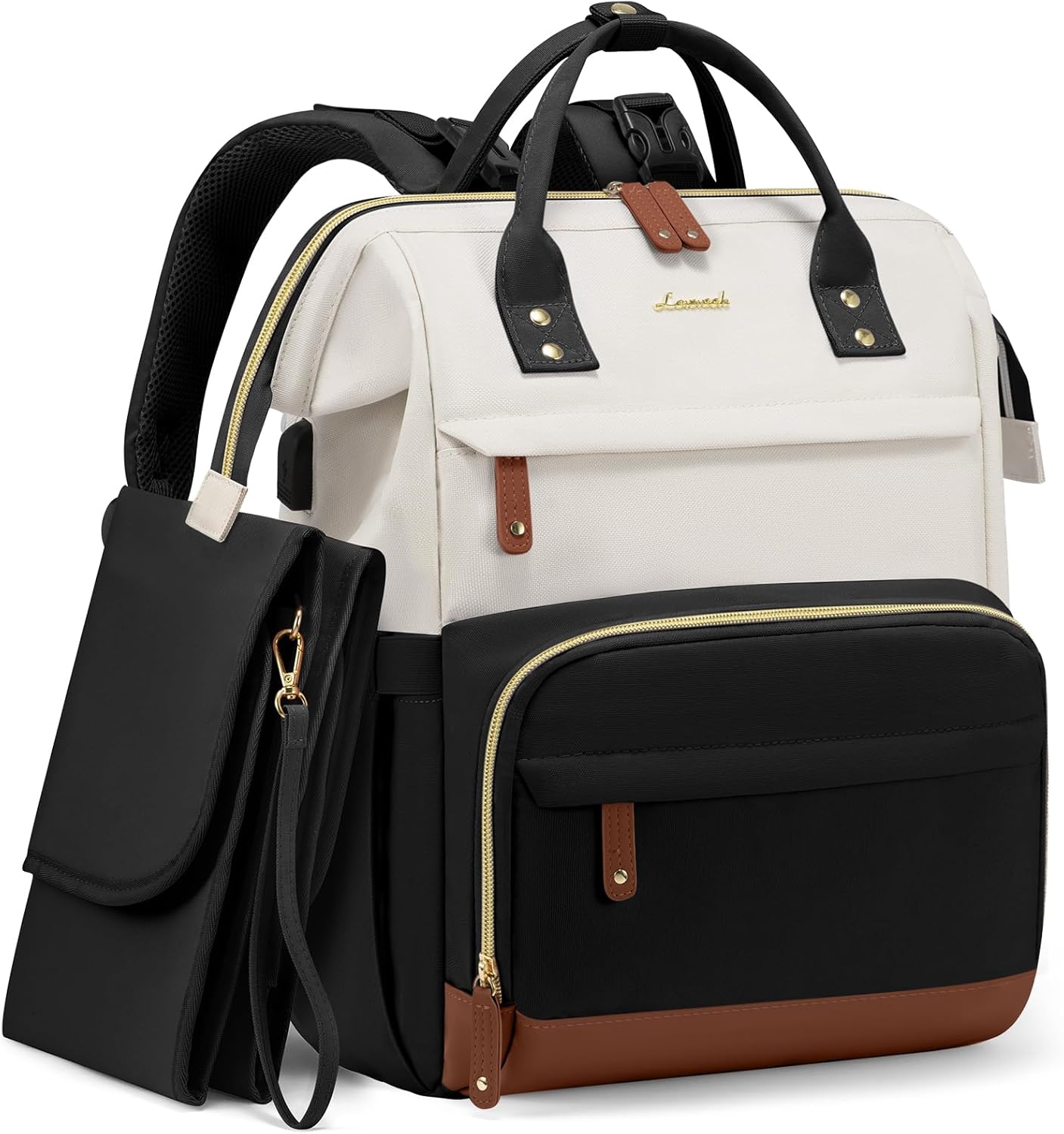 Skiptitaska/bakpoki - Black/Beige