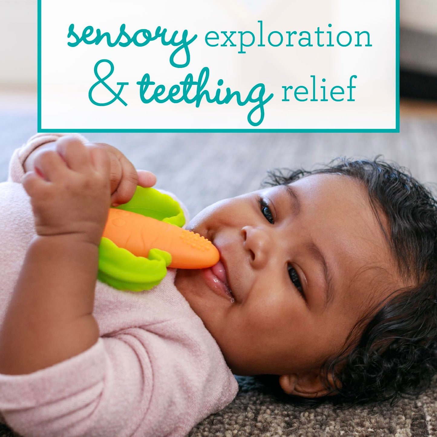 Infantino Lil' Nibbles Textured Silicone Baby Teether