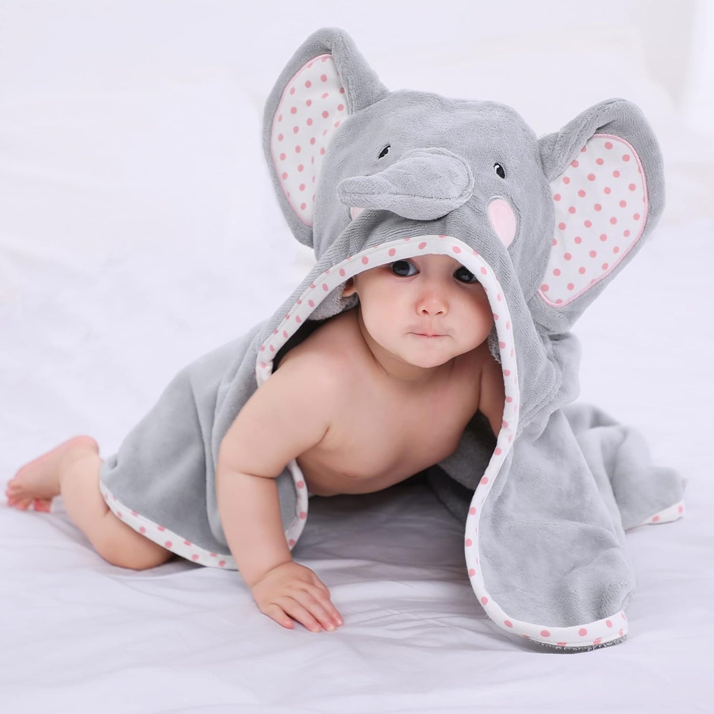 Baby Hooded Towel with Unique Animal Design