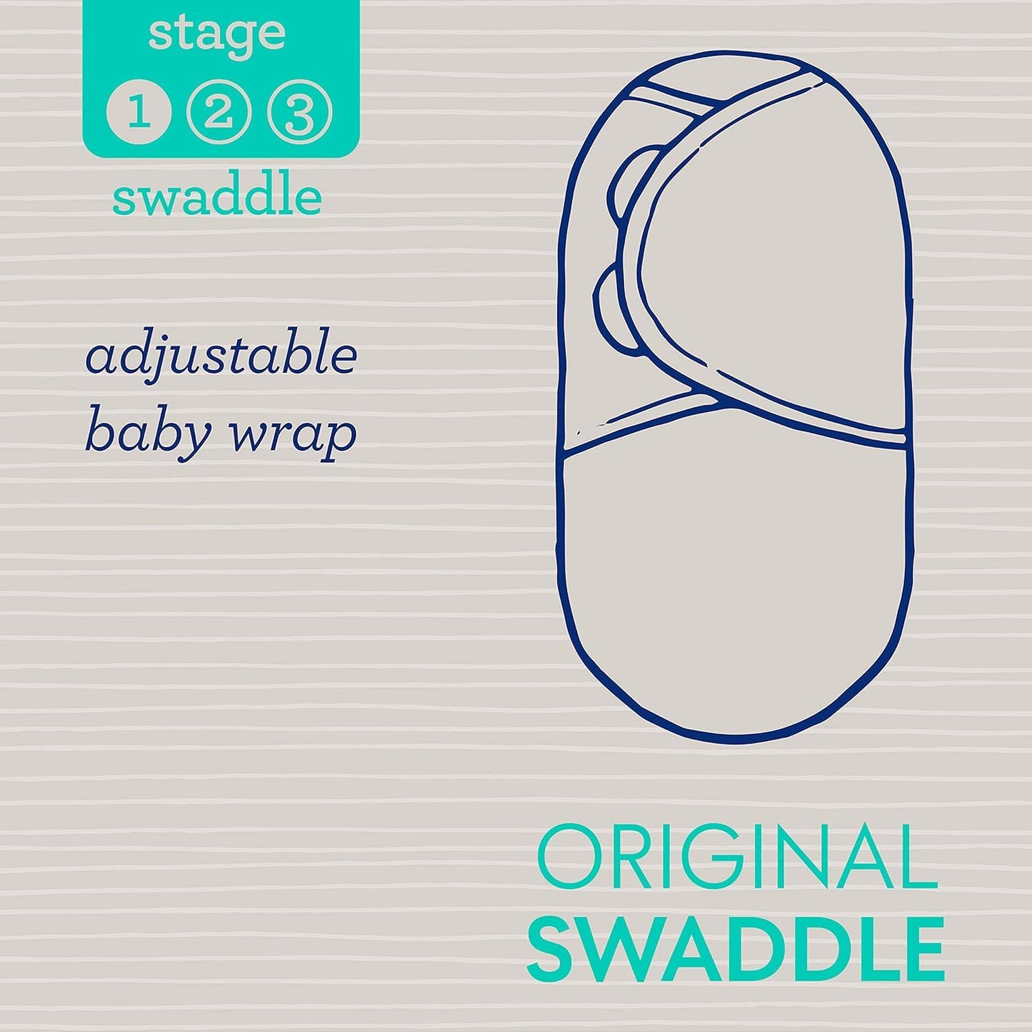 SwaddleMe by Ingenuity Original Swaddle - 100% Cotton Small