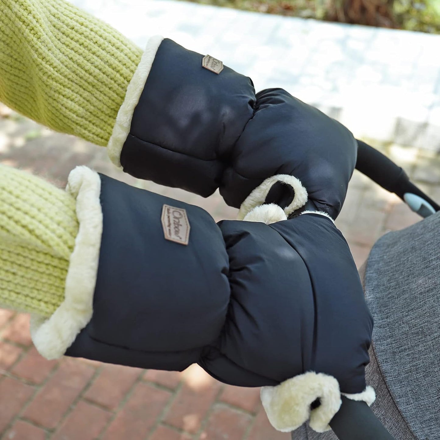 Faux Sheepskin Gloves for Stroller