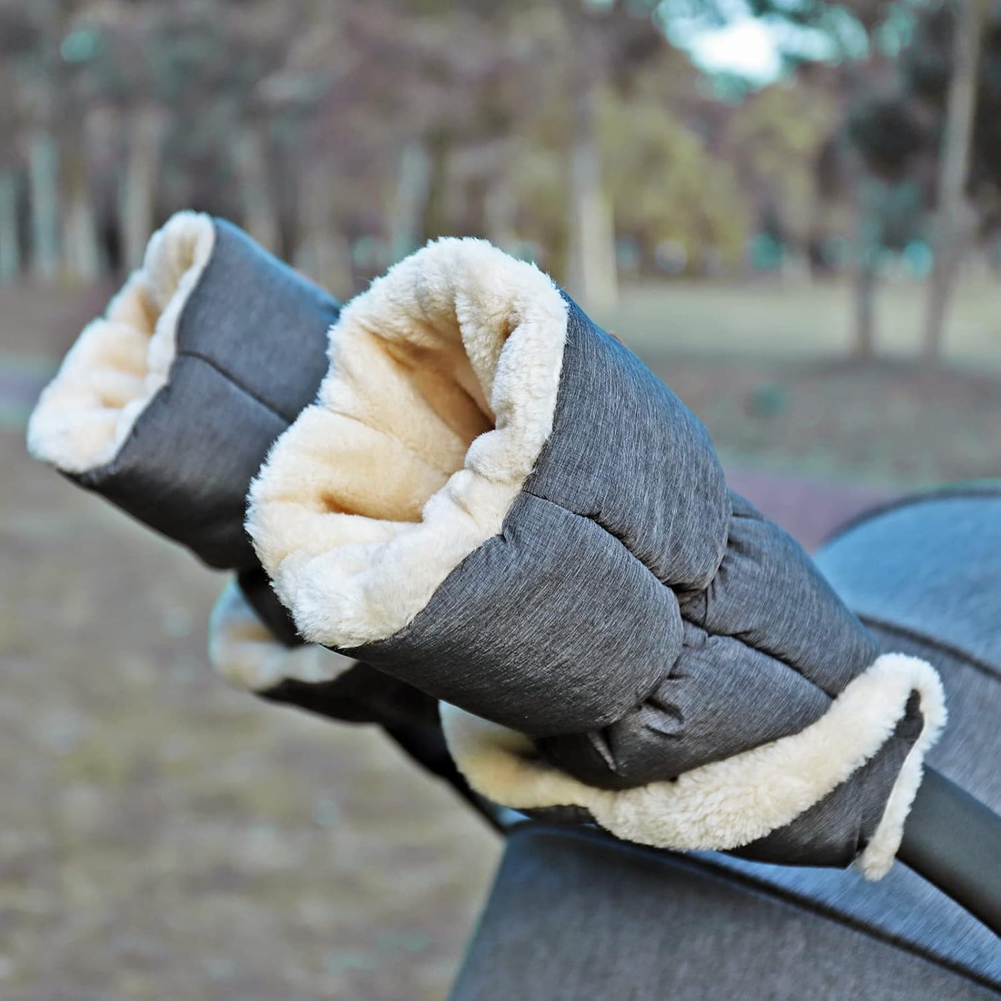 Faux Sheepskin Gloves for Stroller