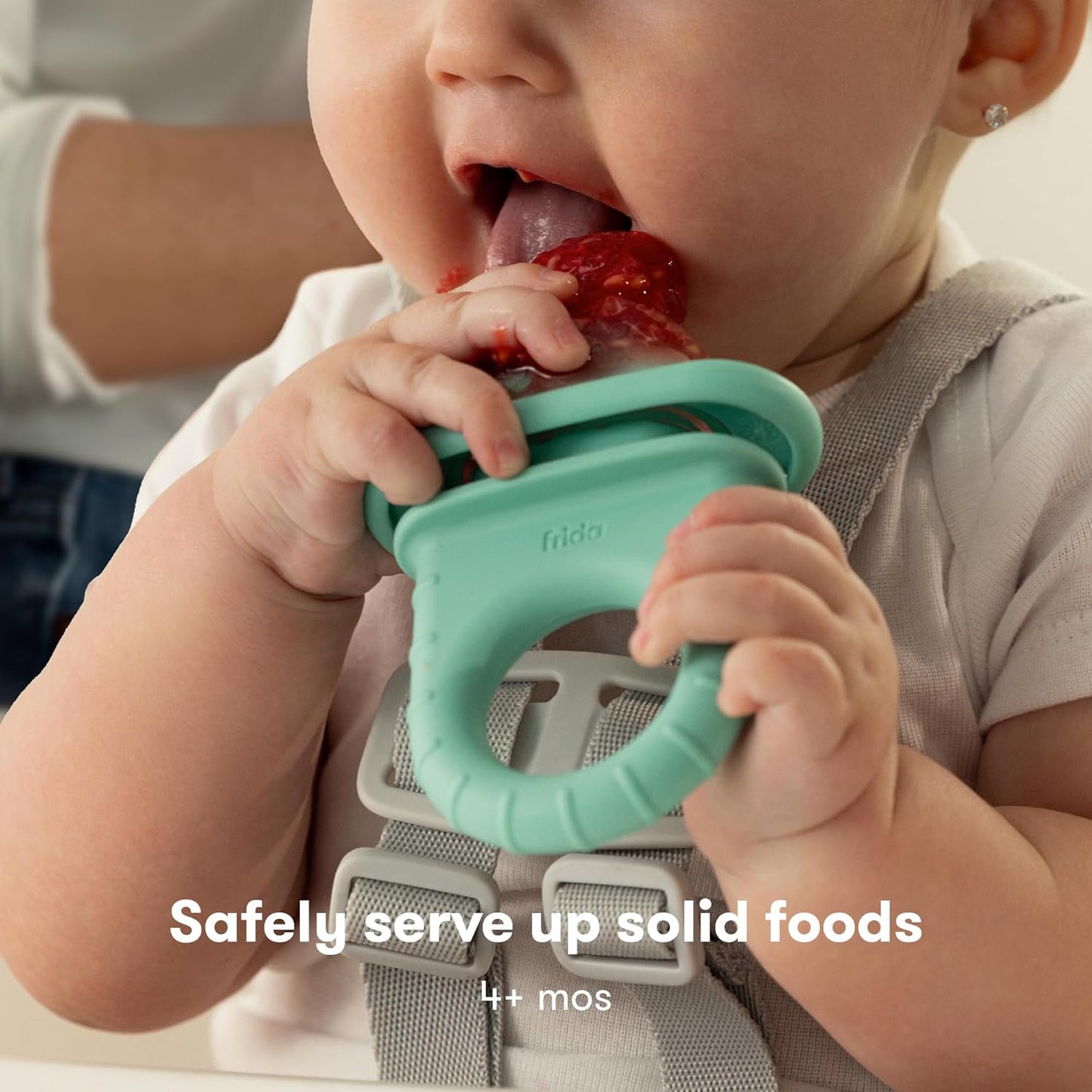 Frida Baby 4-in-1 Teether, Push Pop Feeder, Baby Fruit Feeder