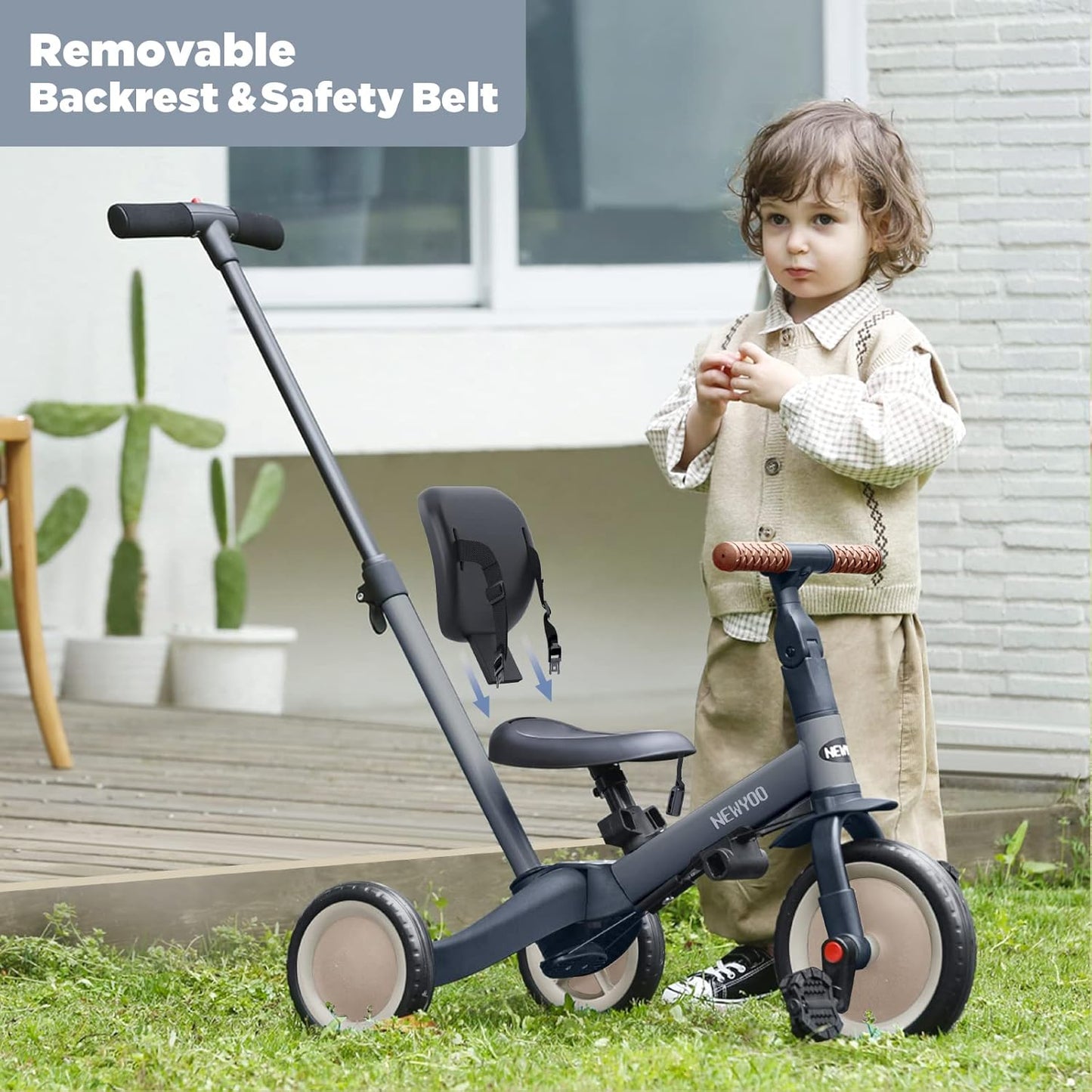 Þríhjól Trike 5 in 1 - Dark Gray