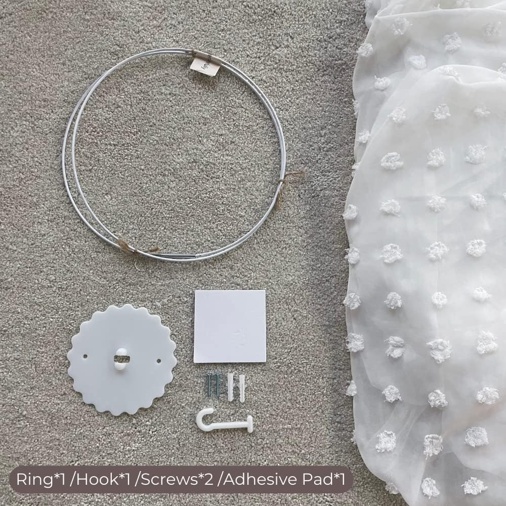 Elegant Canopy for Cribs and Kids Bed - White