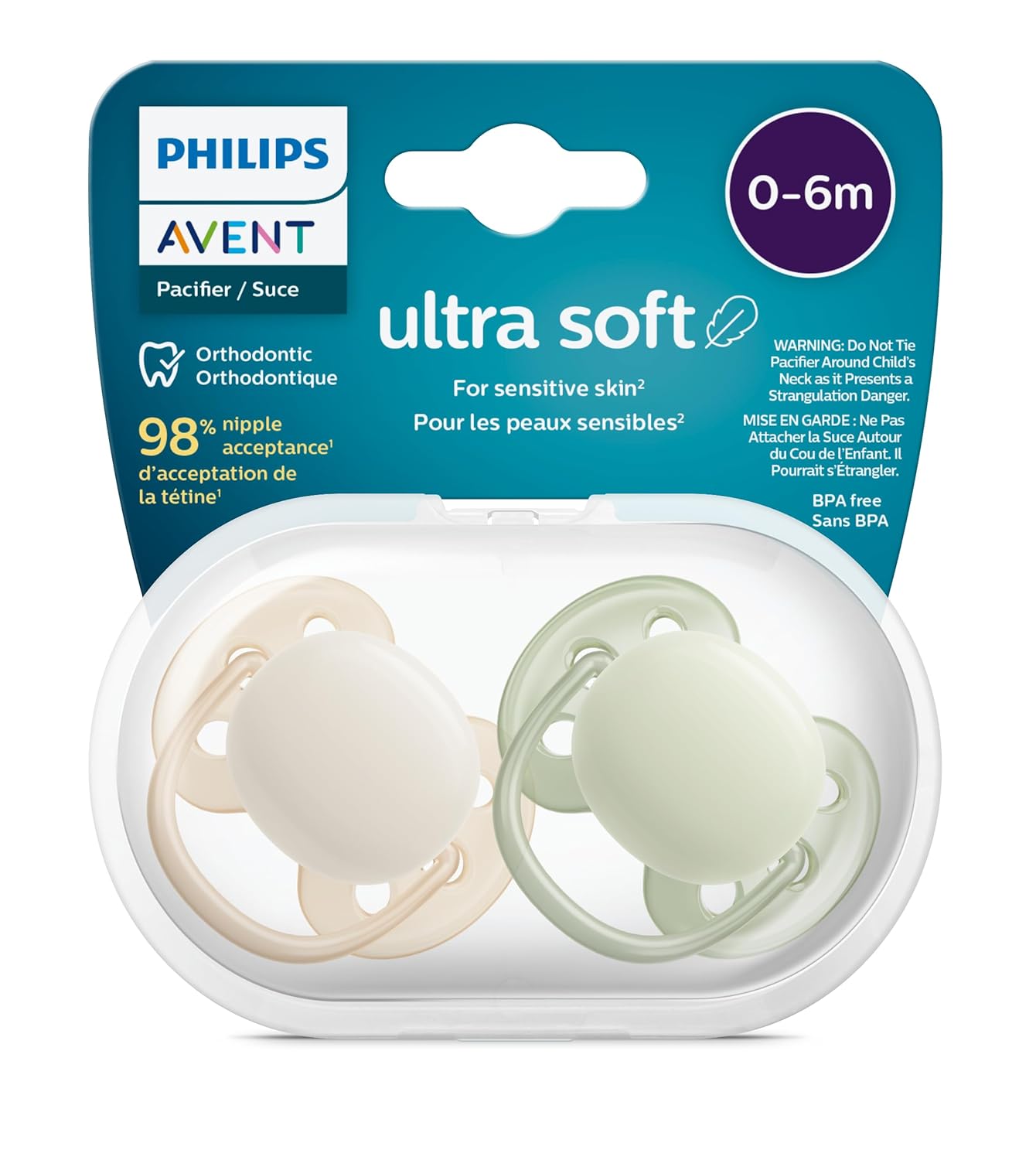 Philips Avent Ultra Soft Snuð 0-6 Months - 4 Pack
