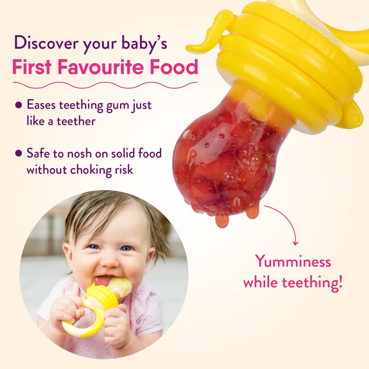 NatureBond Baby Food Feeder/Fruit Feeder Pacifier Nibbler - 2 Pack