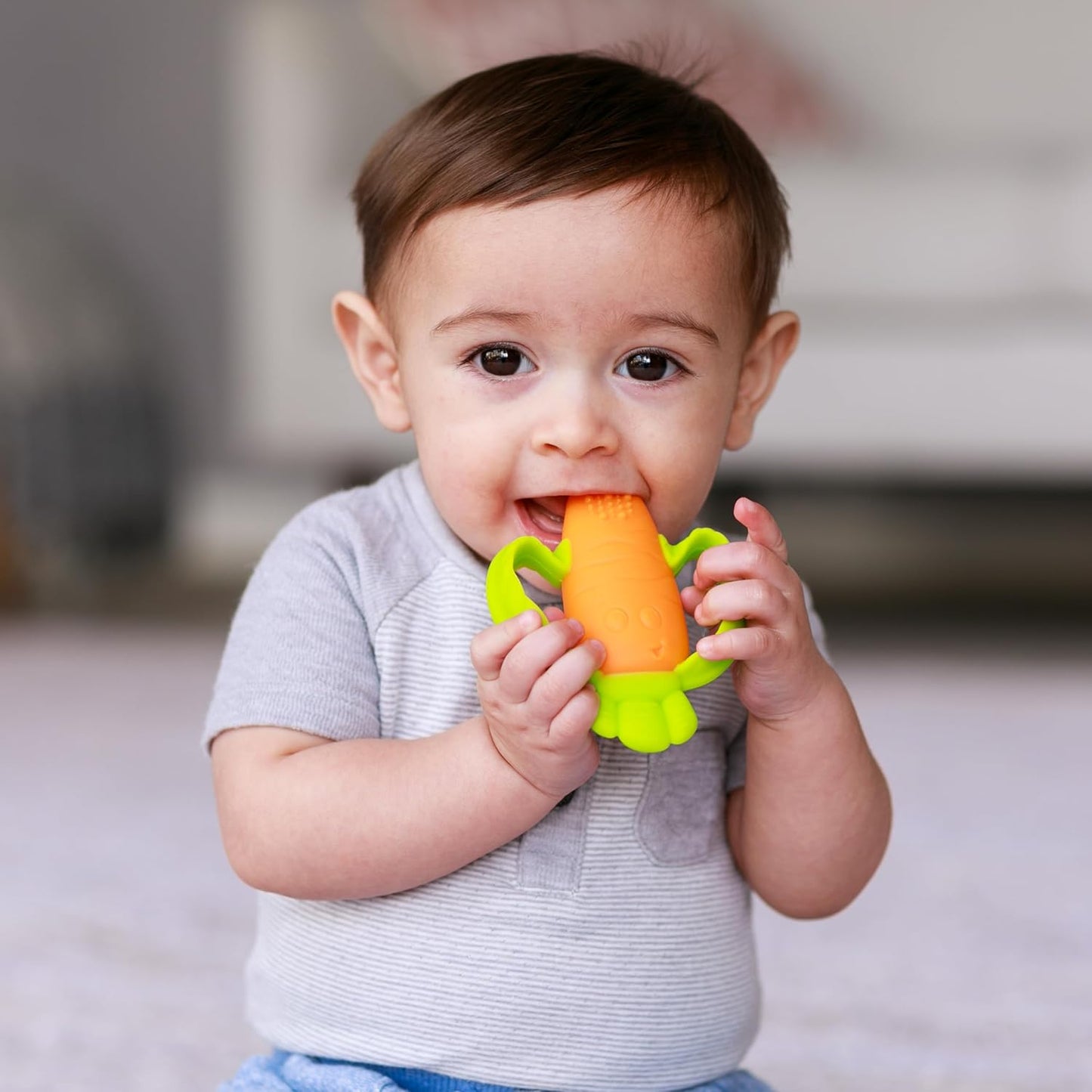 Infantino Lil' Nibbles Textured Silicone Baby Teether