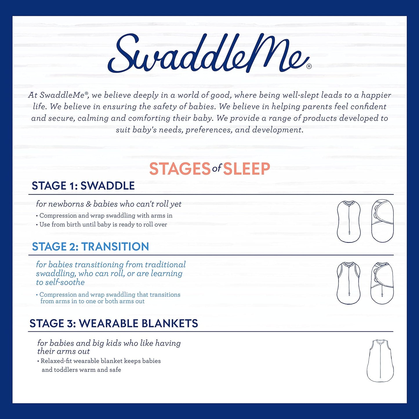 SwaddleMe Arms Free Convertible Pod - Large