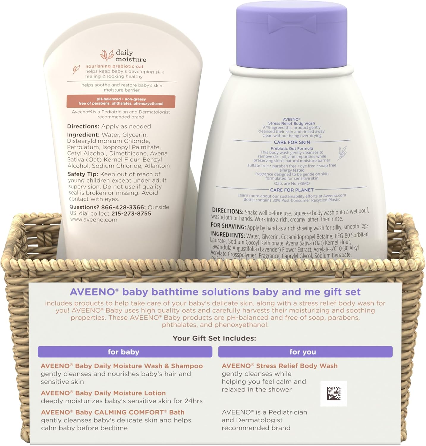 Aveeno Baby Bath time Solutions Gift Set