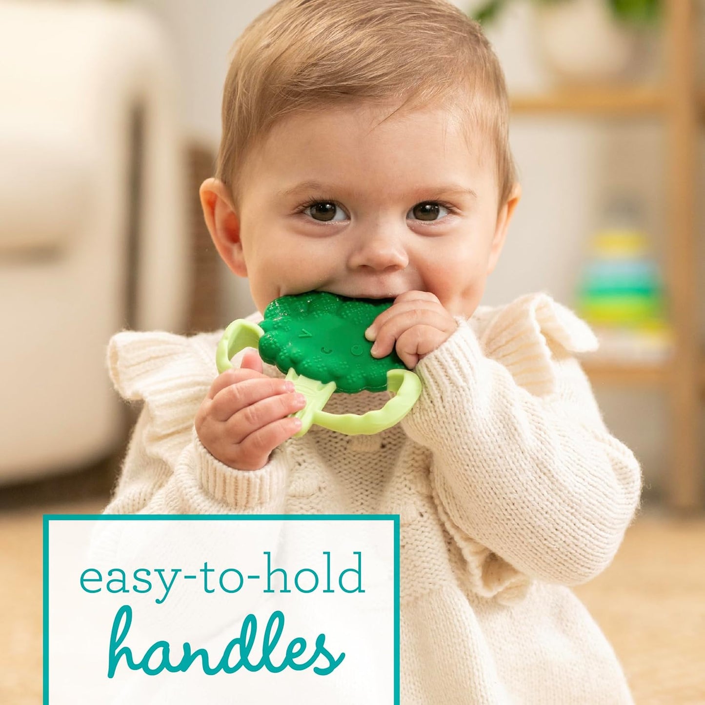 Infantino Lil' Nibbles Textured Silicone Baby Teether