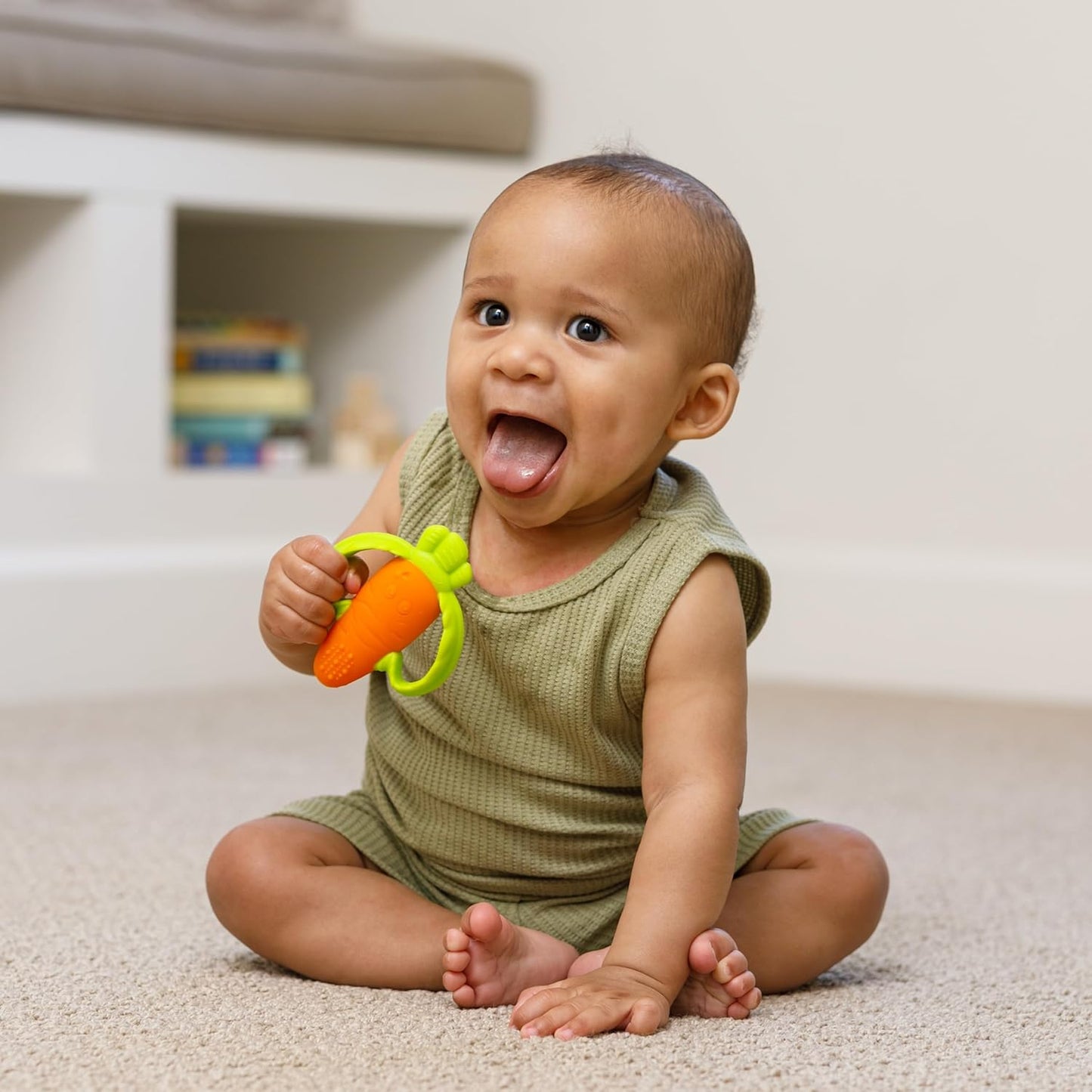Infantino Lil' Nibbles Textured Silicone Baby Teether