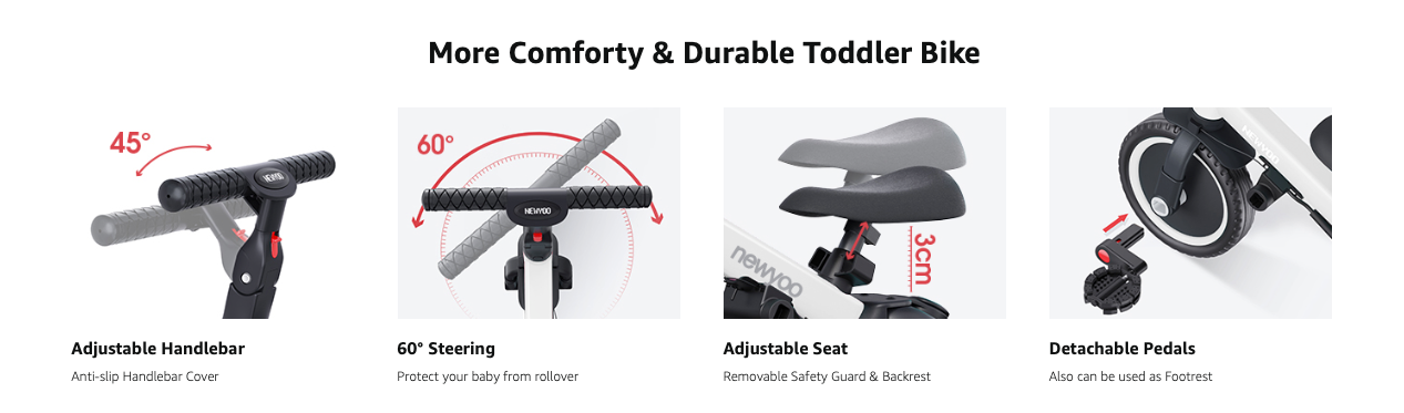 Þríhjól Trike 5 in 1 - White