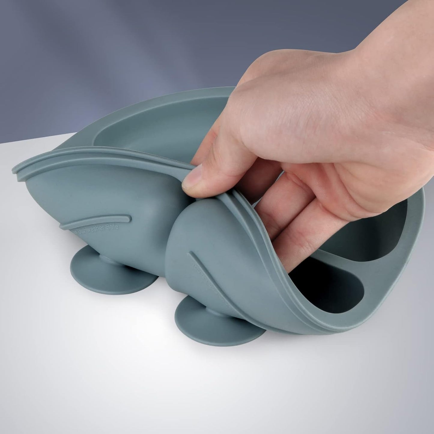 Sílikon diskar með sogfestu 3 í pakka - Blue