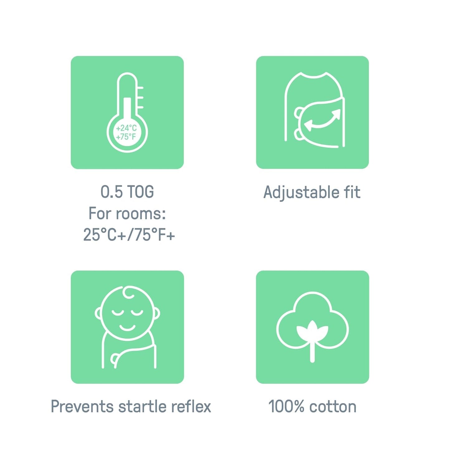 SwaddleMe by Ingenuity Original Swaddle - 100% Cotton Small