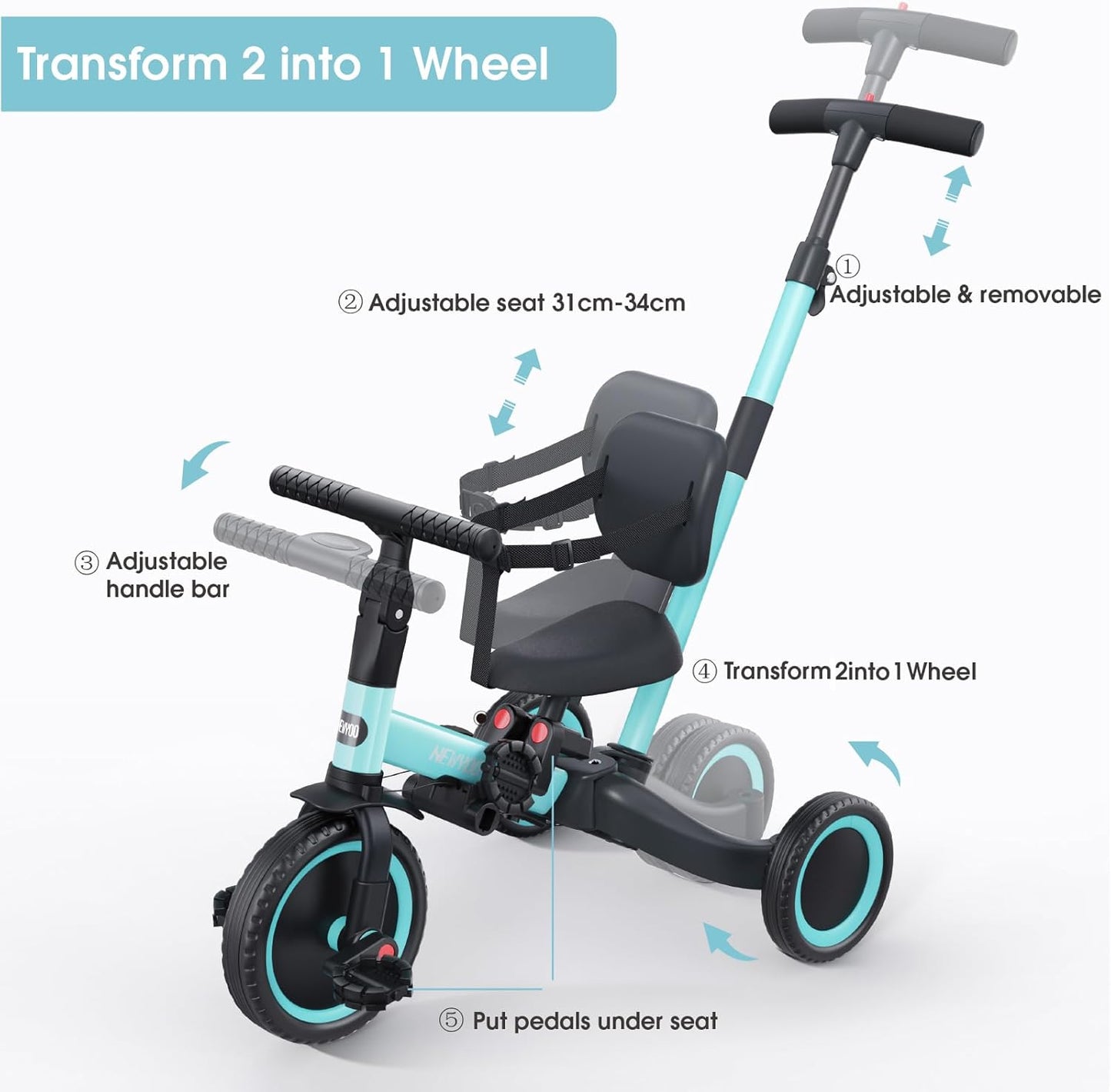 Þríhjól Trike - 4 in 1