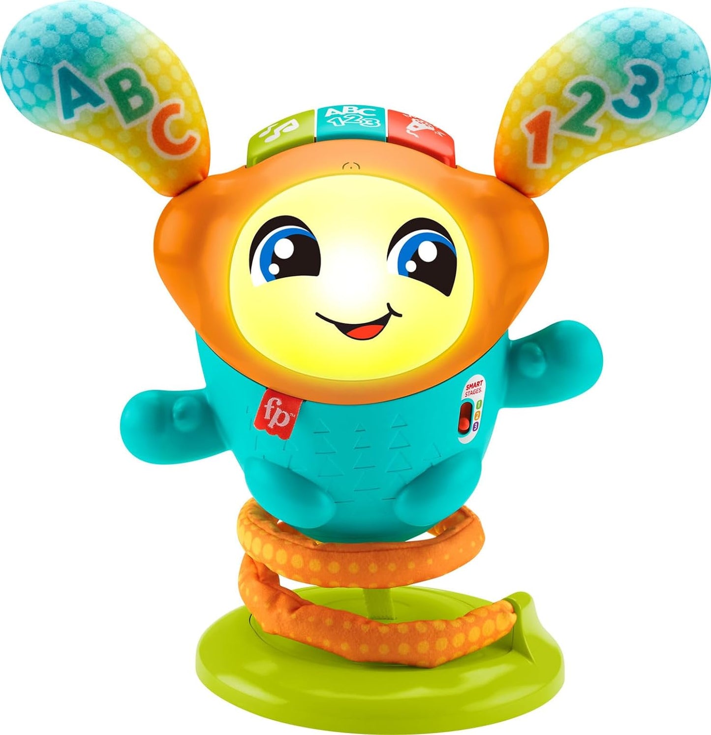 Fisher-Price Baby Toy DJ Bouncin’ Beats with Music Lights
