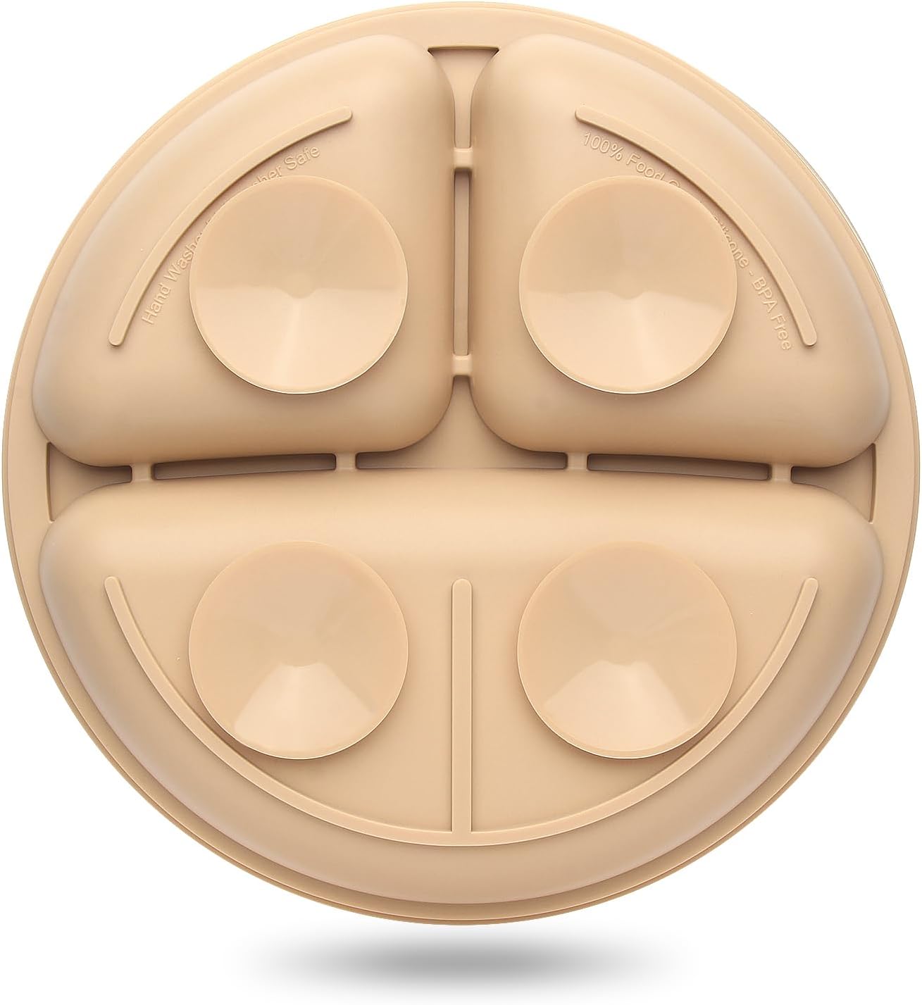 Sílikon diskar með sogfestu 3 í pakka - Pink