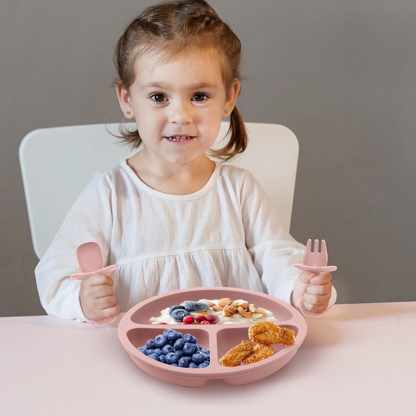 Sílikon diskar með sogfestu 3 í pakka - Purple