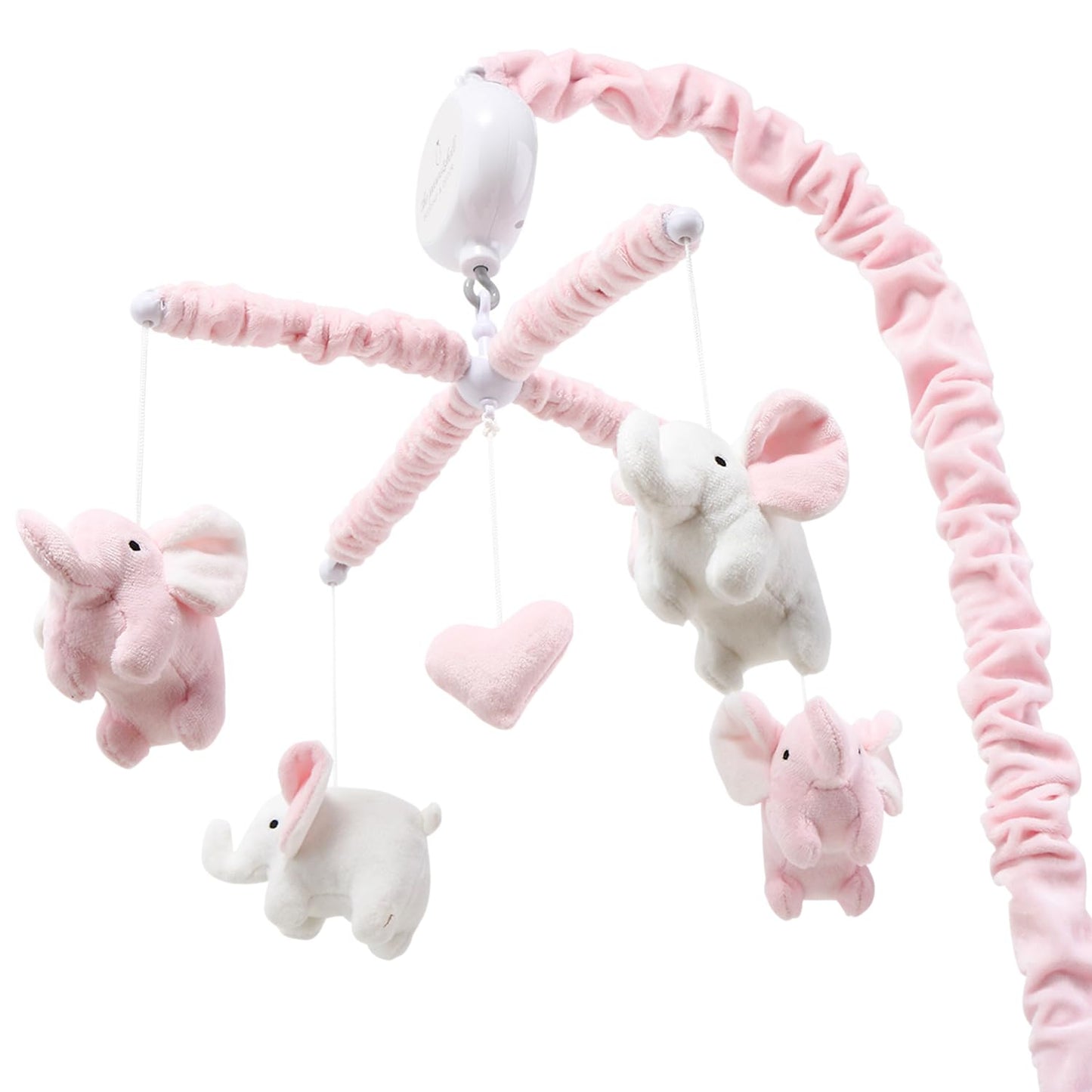 Órói - Soft Pink Musical Baby Crib Mobile with 12 Lullabies