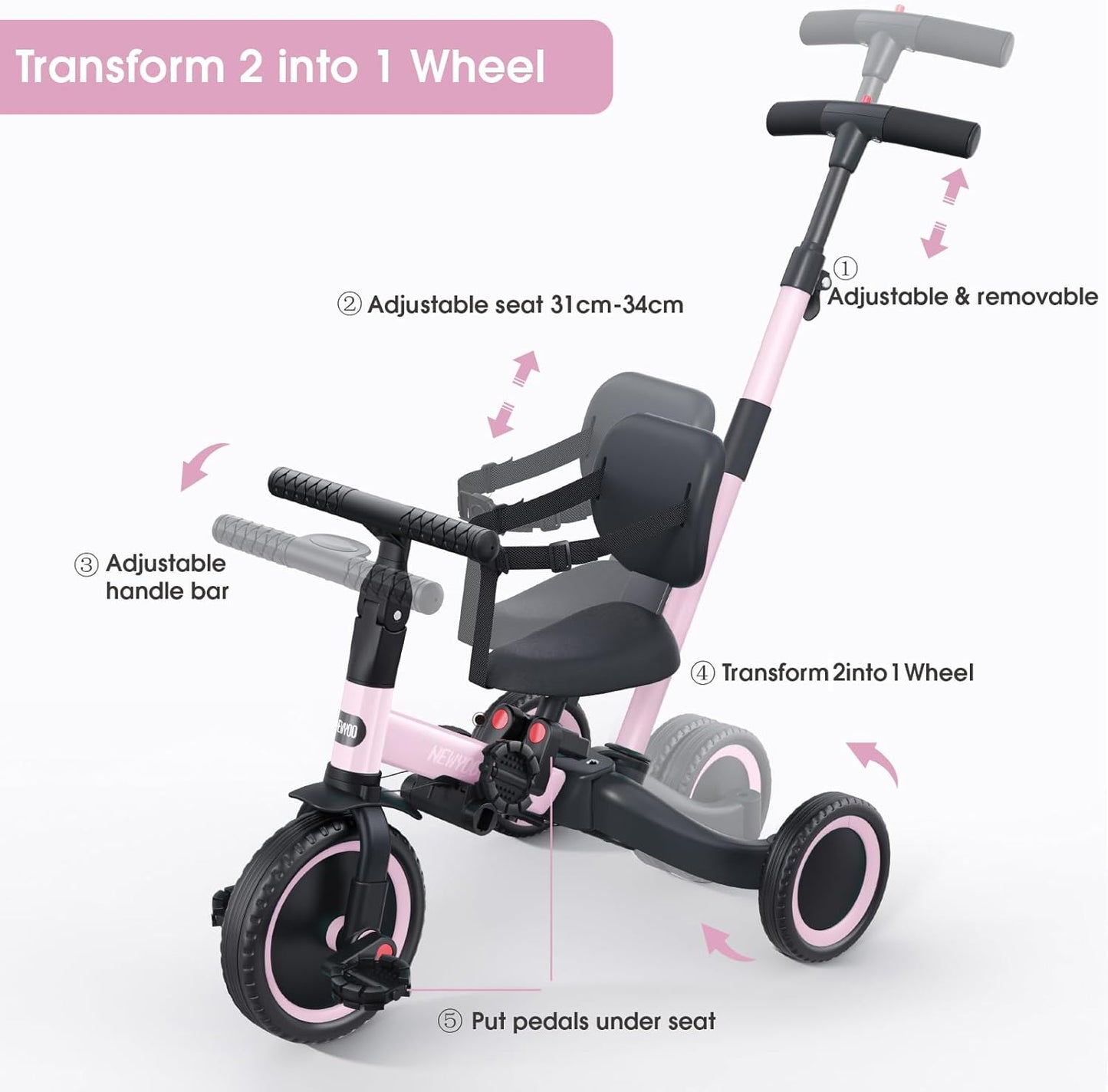 Þríhjól Trike - 4 in 1