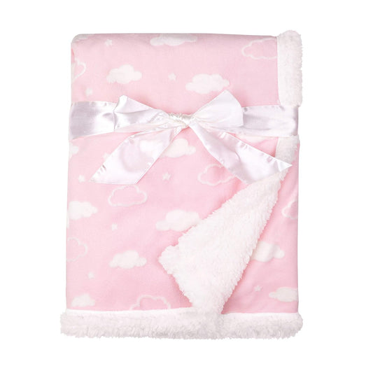 Heavenly Soft Chenille Sherpa Receiving Blanket