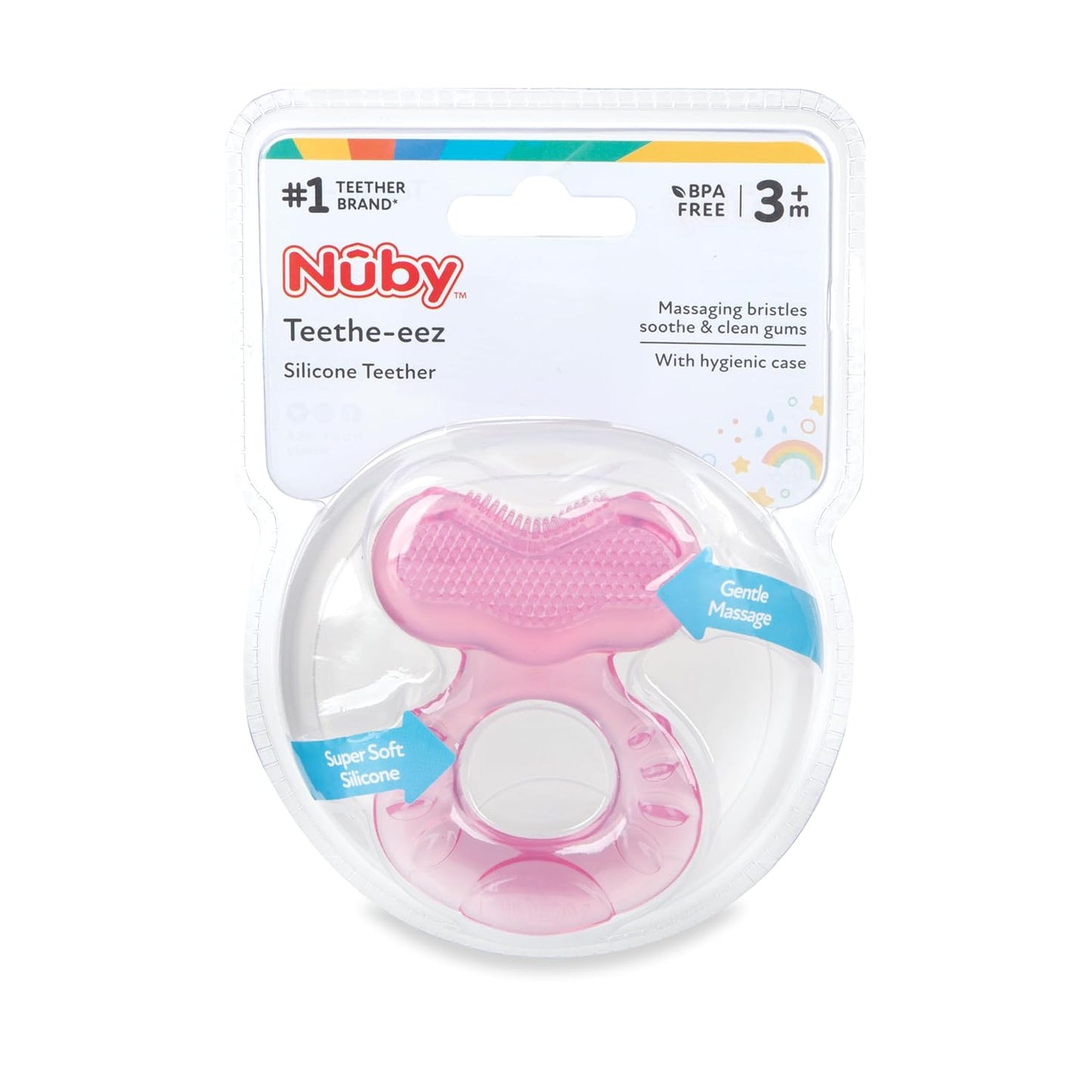 Nuby Silicone Teethe-eez Teether with Bristles