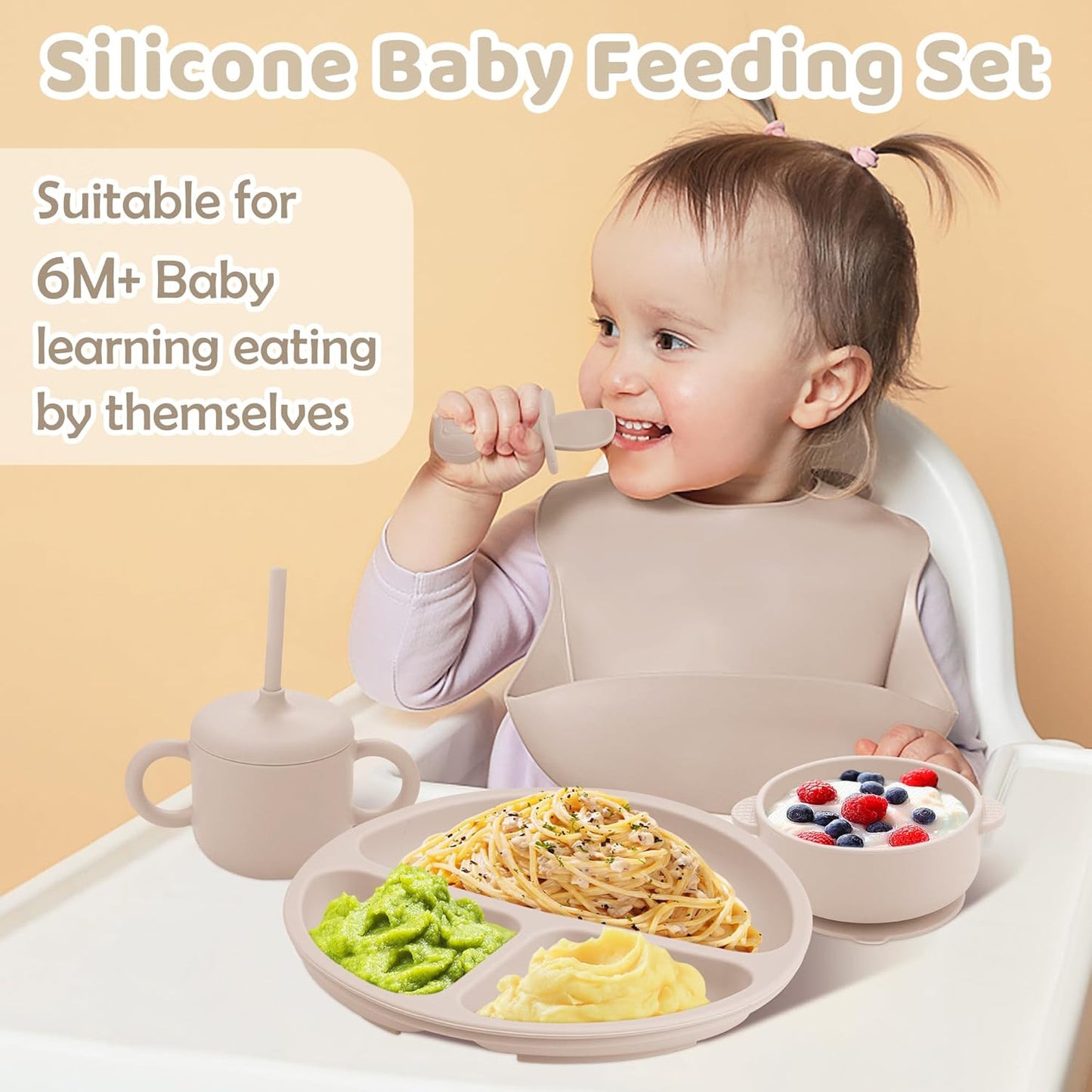 Silicone Baby Feeding Set