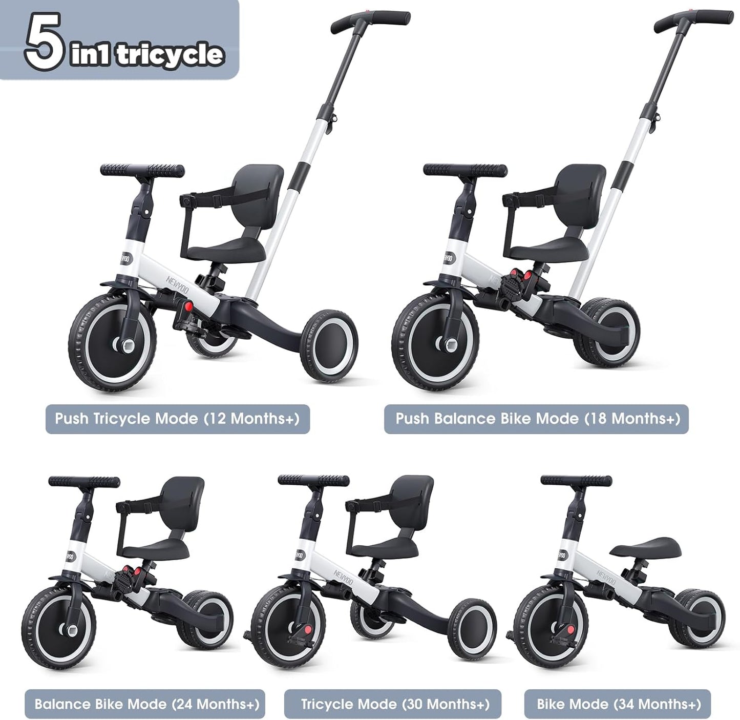 Þríhjól Trike - 4 in 1