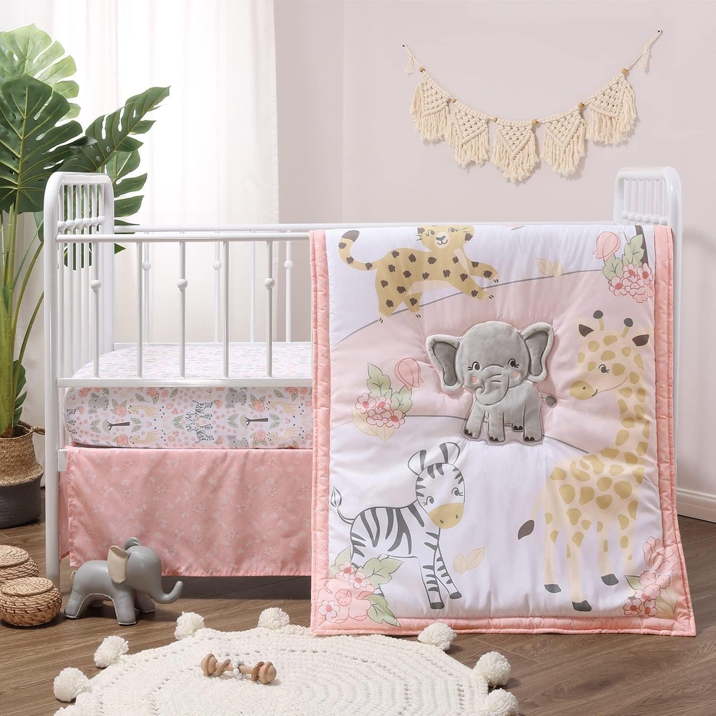 The Peanutshell - 3 Piece Baby Crib Bedding Set