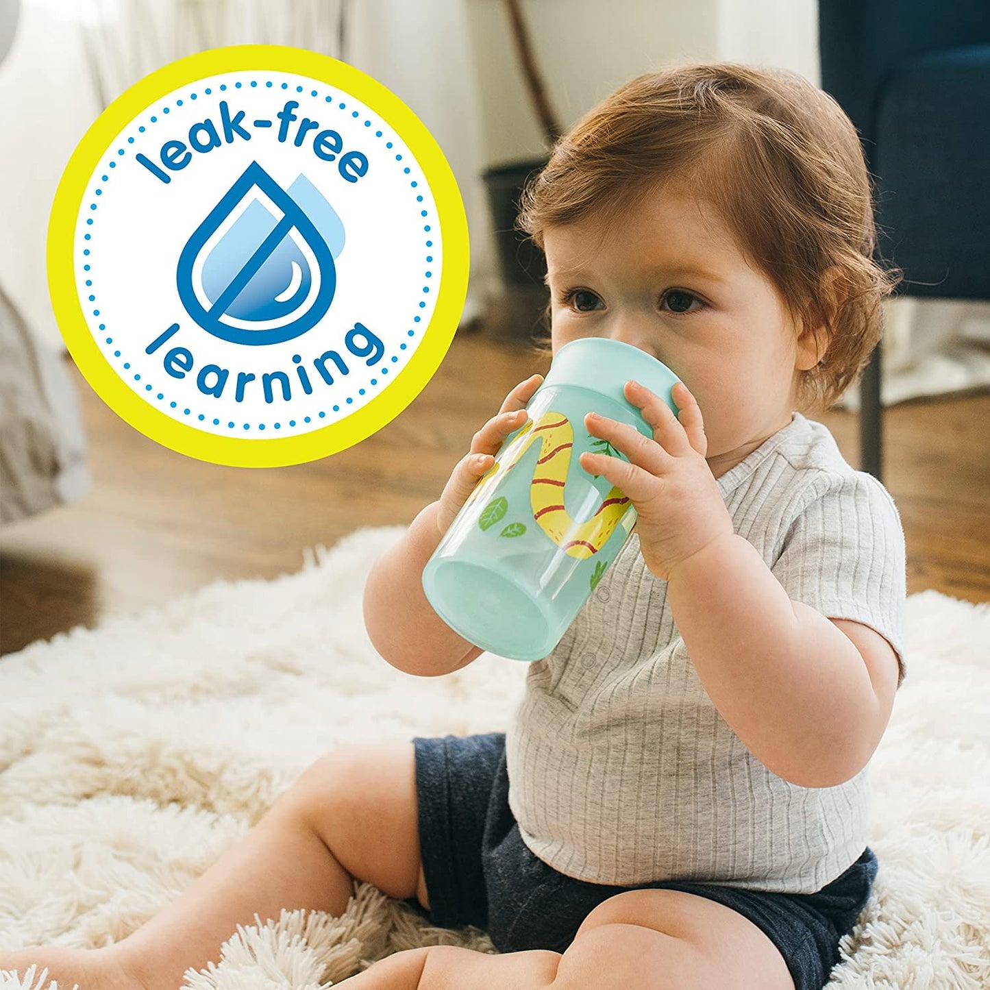 Travel Friendly & Leak Free Sippy Cup - 2 pack