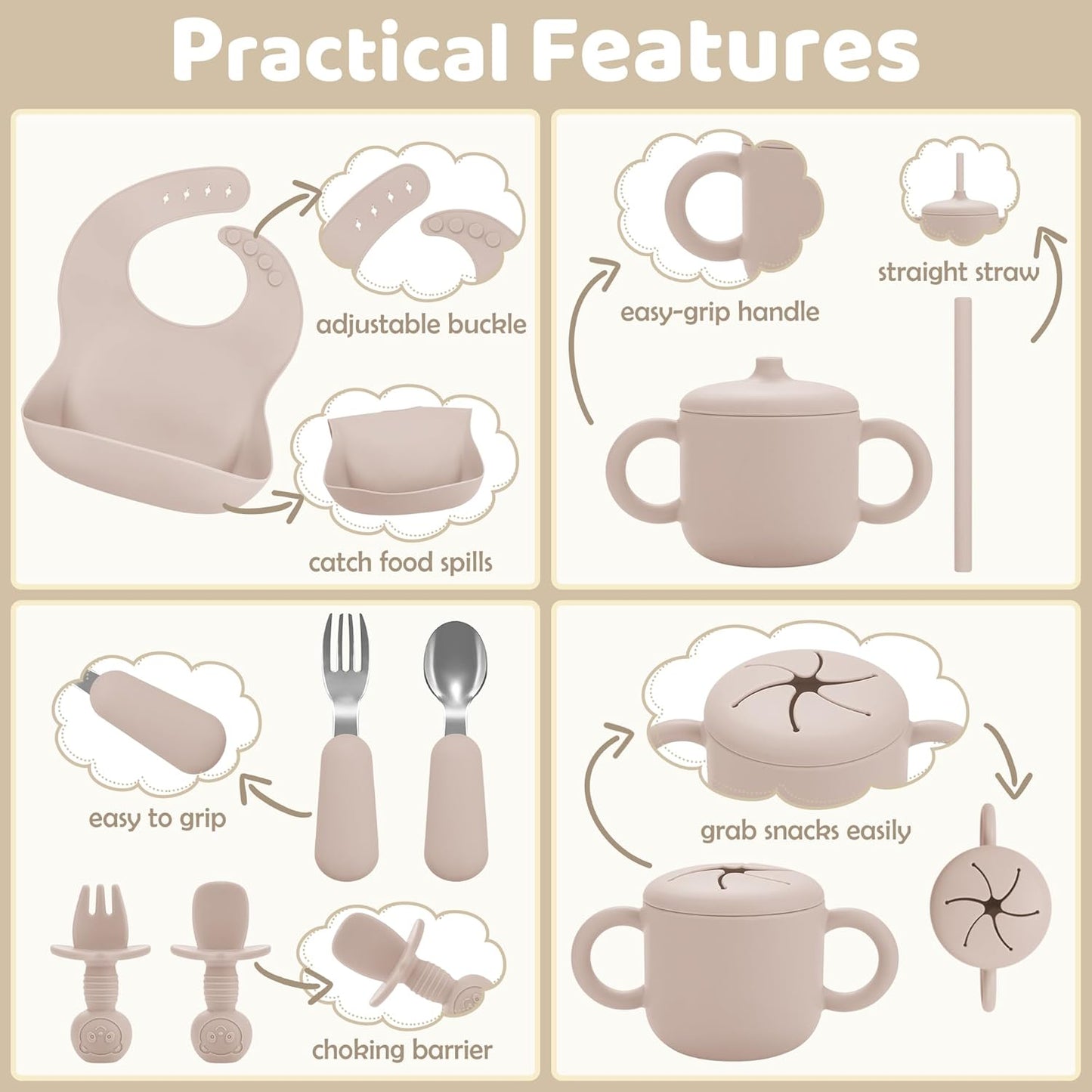 Silicone Baby Feeding Set