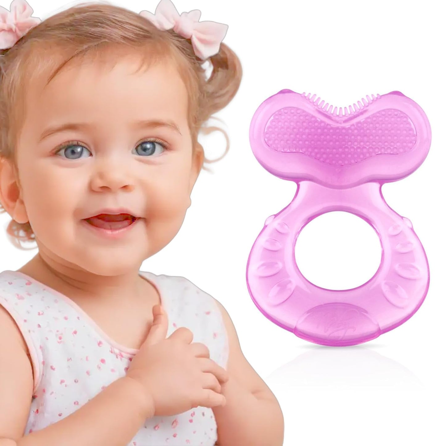 Nuby Silicone Teethe-eez Teether with Bristles