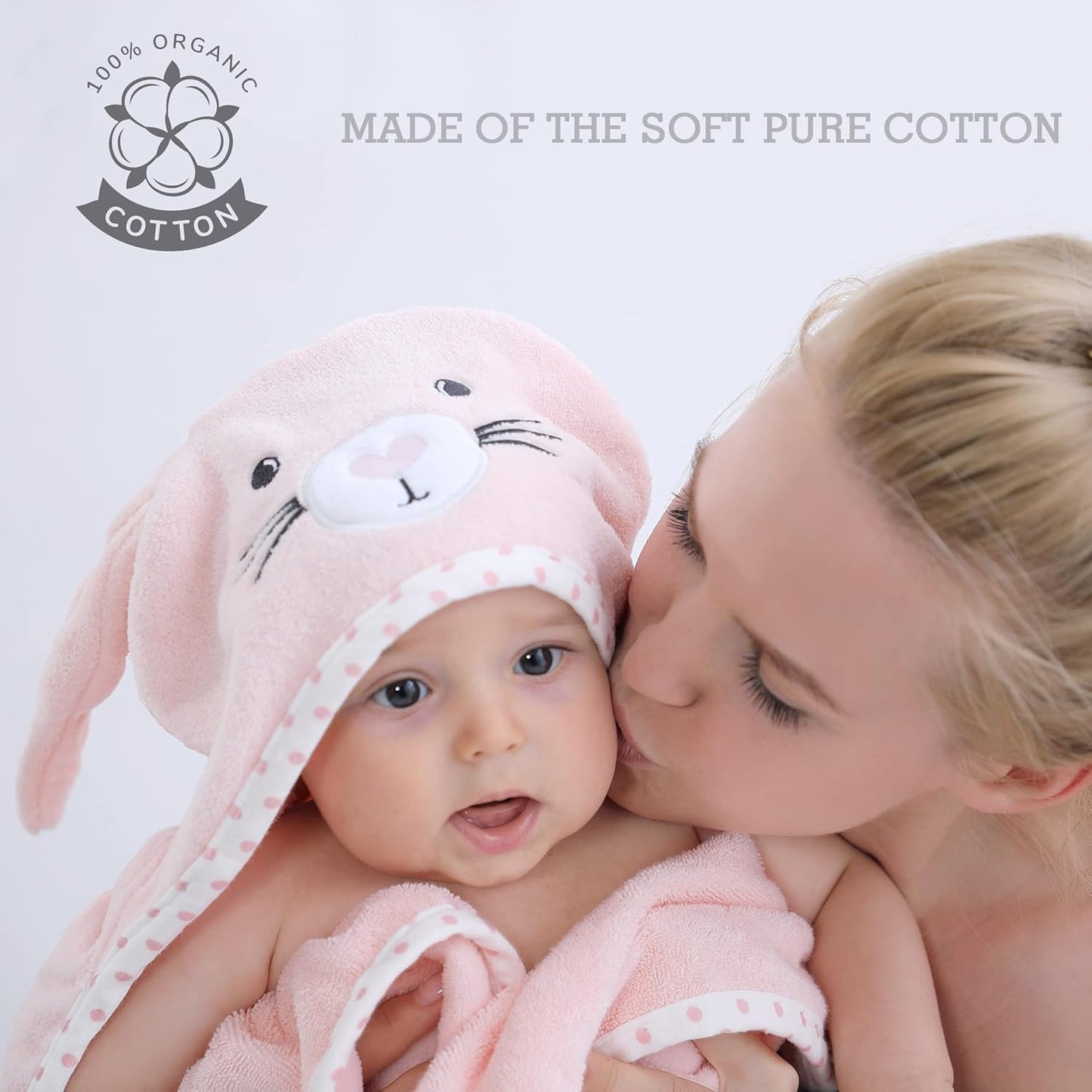 Baby Hooded Towel with Unique Animal Design