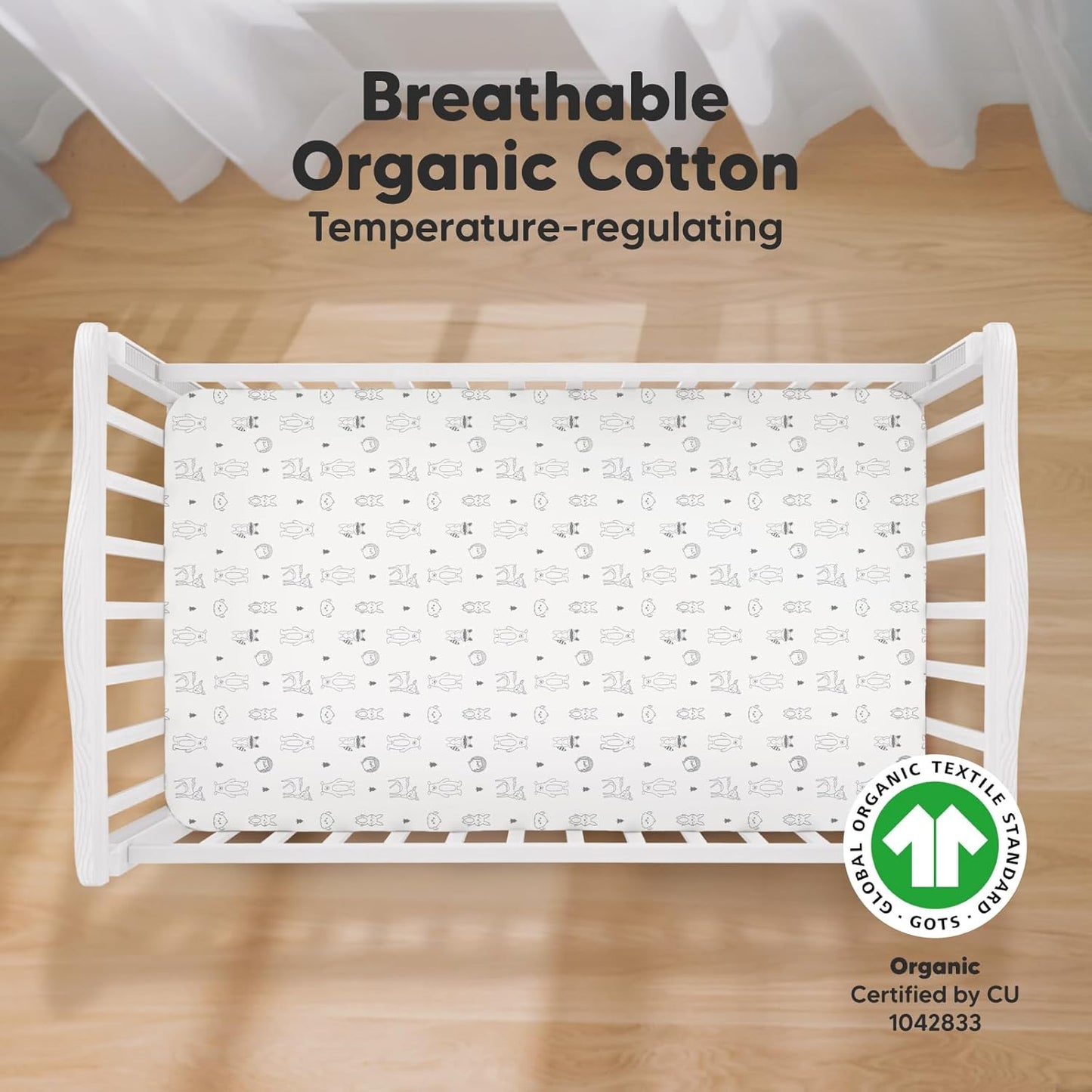 Organic Crib Sheets - 2 pack