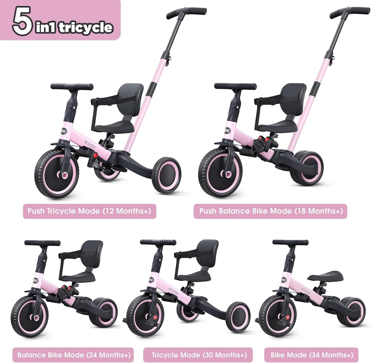 Þríhjól Trike - 4 in 1