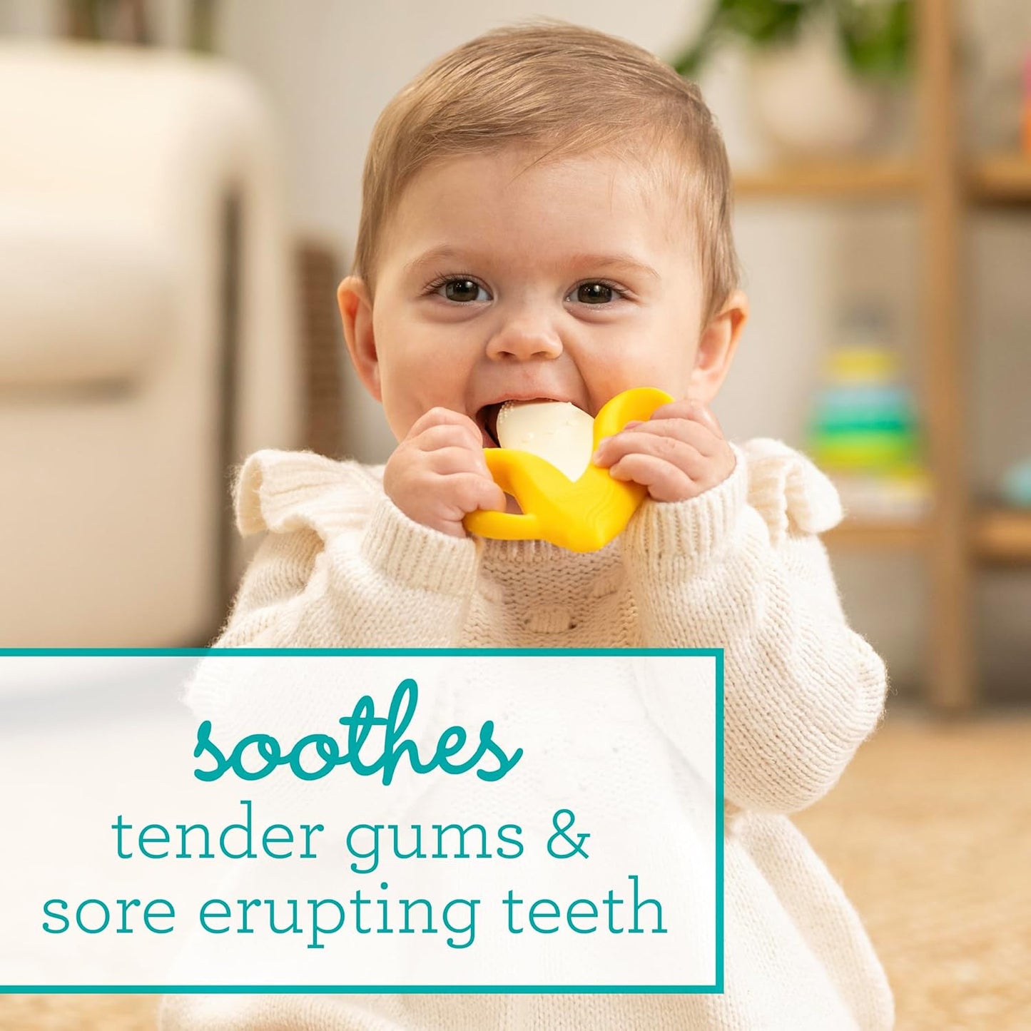 Infantino Lil' Nibbles Textured Silicone Baby Teether