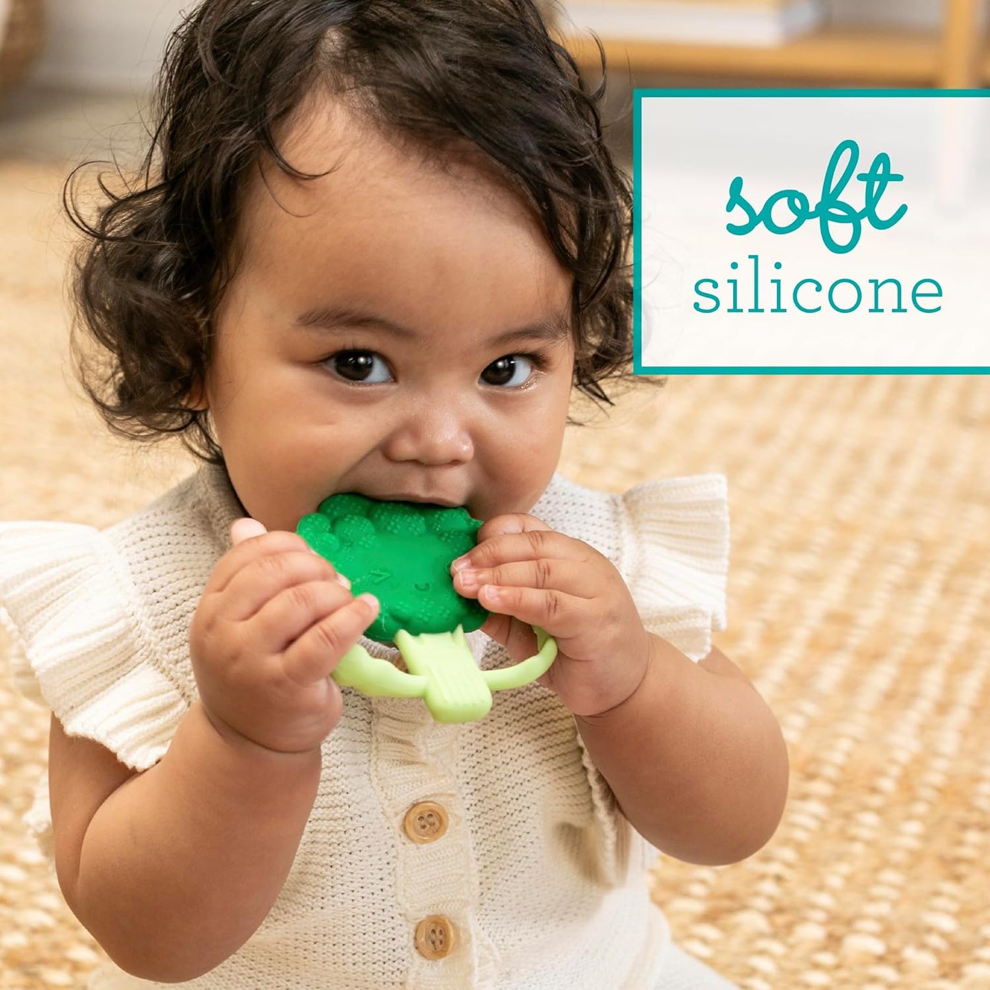 Infantino Lil' Nibbles Textured Silicone Baby Teether