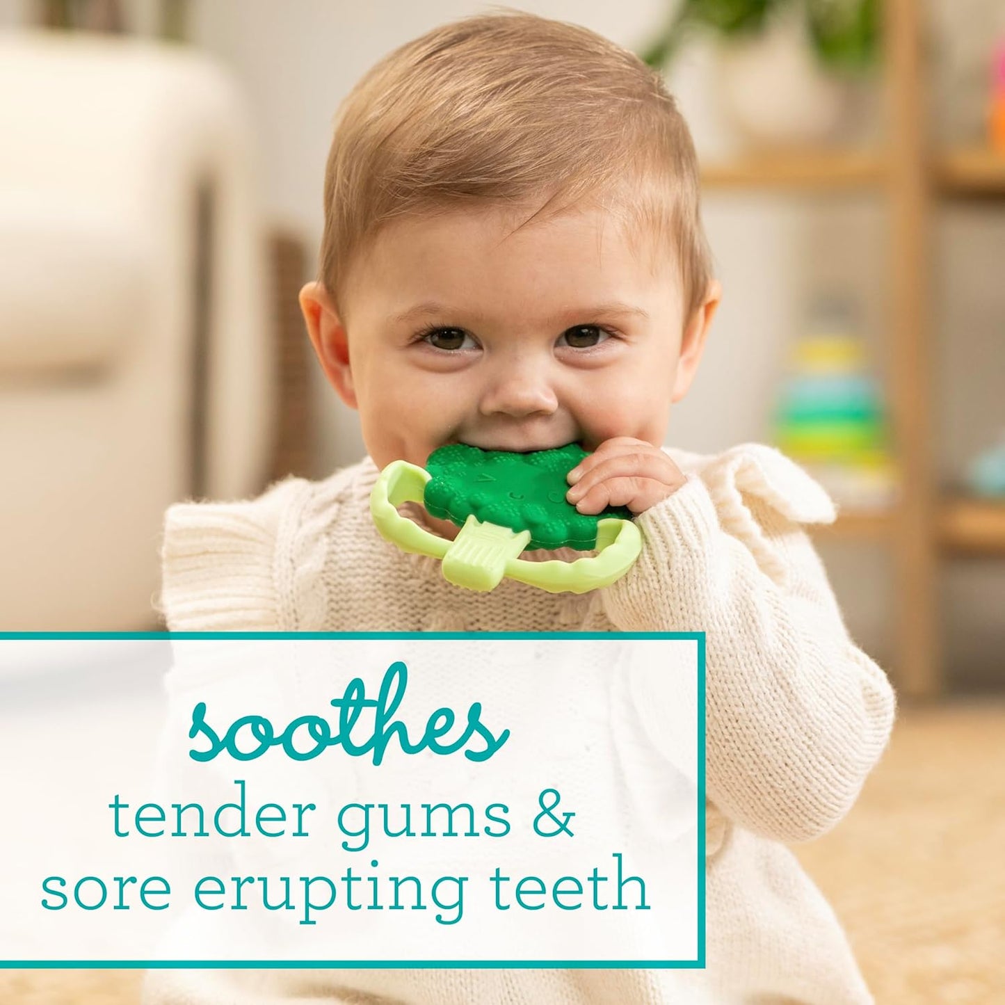 Infantino Lil' Nibbles Textured Silicone Baby Teether
