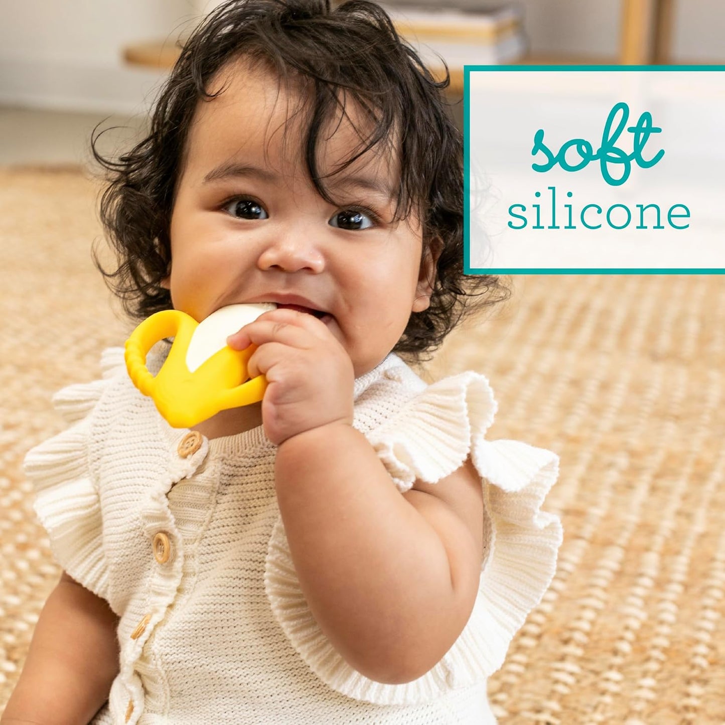Infantino Lil' Nibbles Textured Silicone Baby Teether