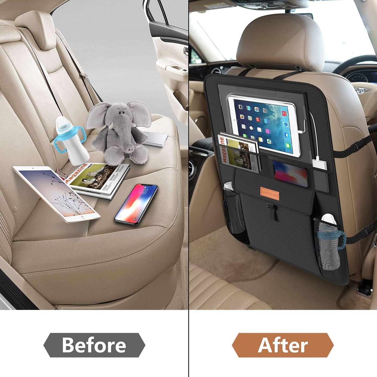 Car Seat Protector & Organizer Kick Mat
