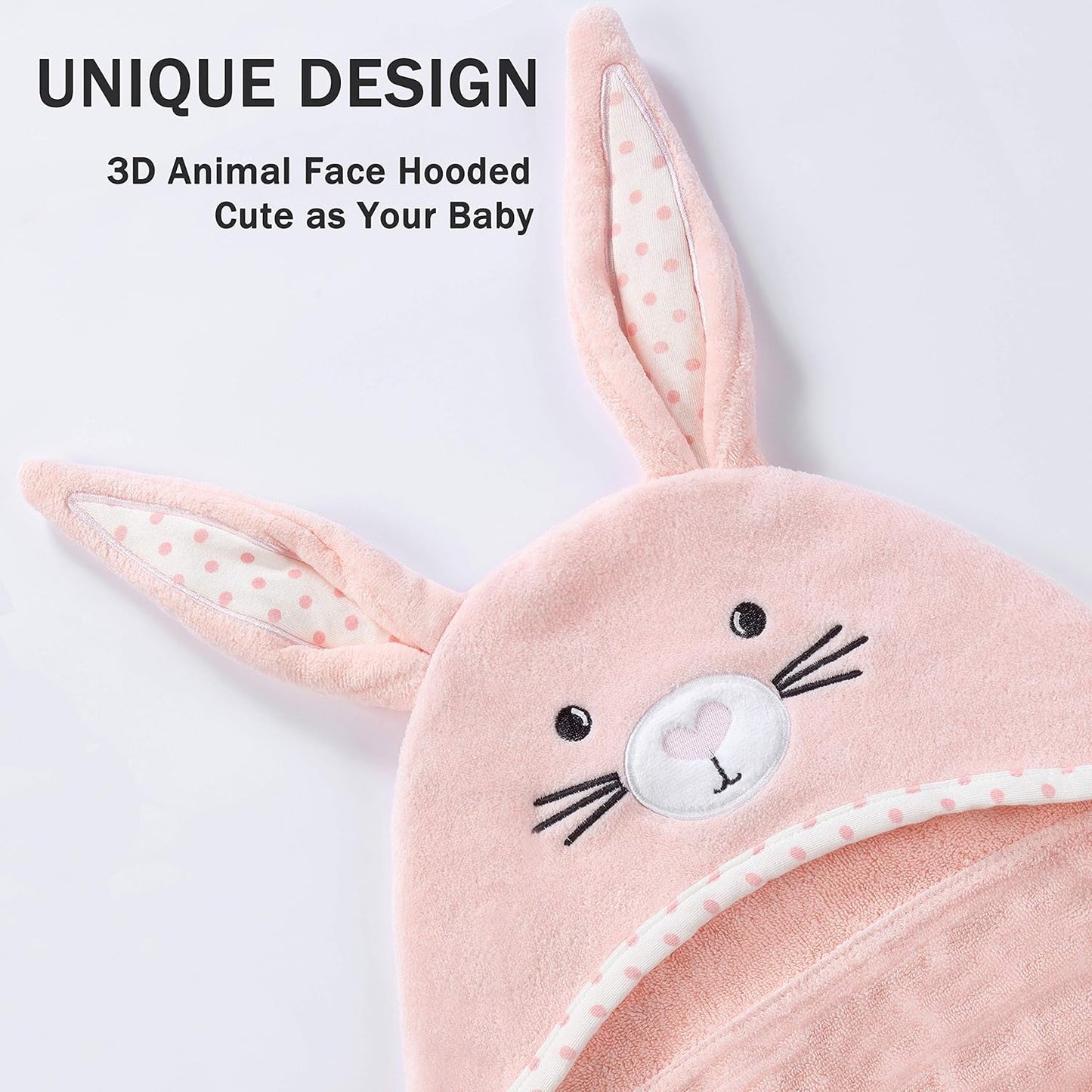 Baby Hooded Towel with Unique Animal Design