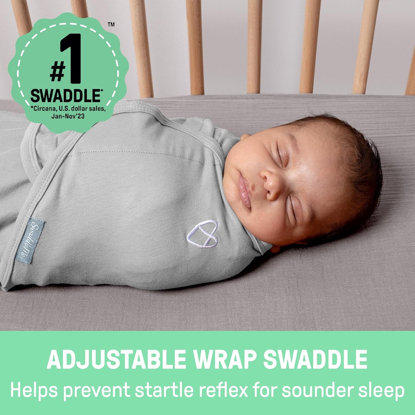 SwaddleMe by Ingenuity Original Swaddle - 100% Cotton Large