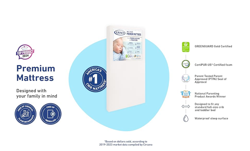 Graco Premium Crib & Toddler Mattress